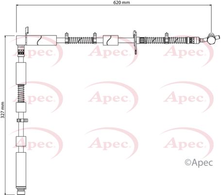 Apec HOS4175 Brake Hose - 1