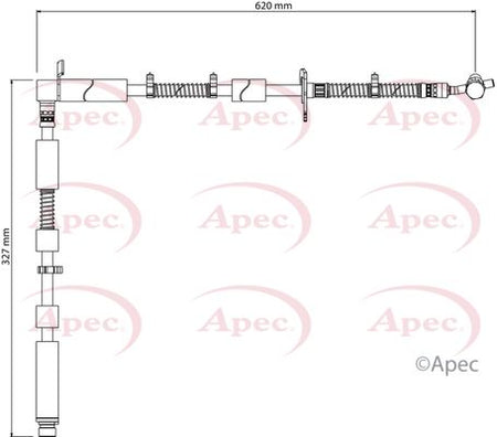 Apec HOS4175 Brake Hose - 1