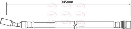Apec HOS4176 Brake Hose - 1