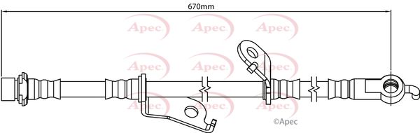 Apec HOS4178 Brake Hose - 1