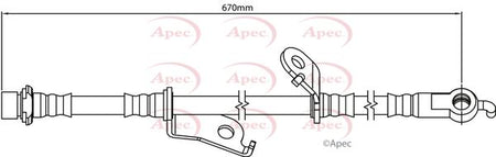 Apec HOS4178 Brake Hose - 1