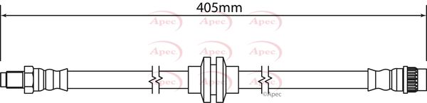 Apec HOS4182 Brake Hose - 1