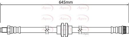 Apec HOS4183 Brake Hose - 1