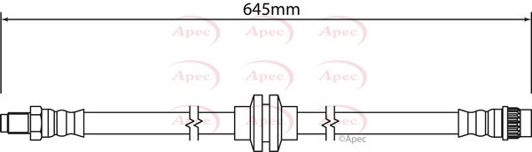 Apec HOS4183 Brake Hose - 1