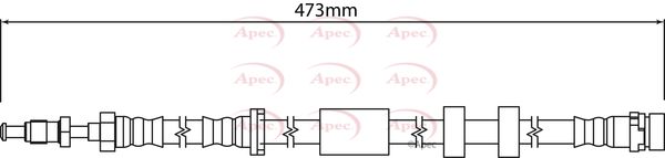 Apec HOS4184 Brake Hose - 1