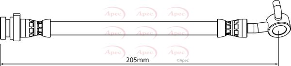 Apec HOS4186 Brake Hose - 1