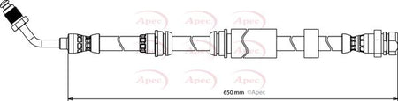 Apec HOS4192 Brake Hose - 1