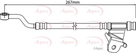 Apec HOS4203 Brake Hose - 1