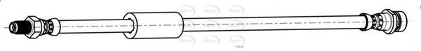 Apec HOS4210 Brake Hose - 1