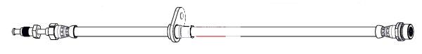 Apec HOS4238 Brake Hose - 1