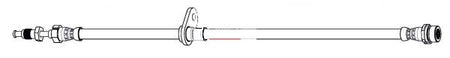 Apec HOS4238 Brake Hose - 1
