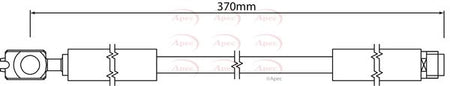 Apec HOS4240 Brake Hose - 1