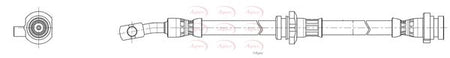 Apec HOS4250 Brake Hose - 1