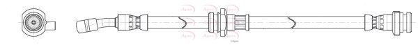 Apec HOS4251 Brake Hose - 1