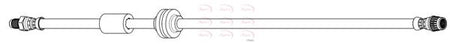 Apec HOS4253 Brake Hose - 1