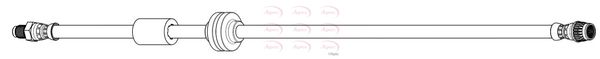 Apec HOS4253 Brake Hose - 1