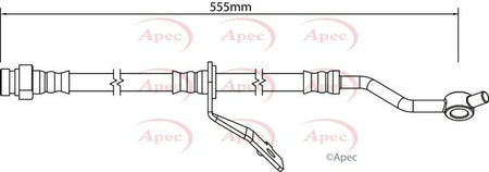 Apec HOS4259 Brake Hose - 1
