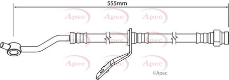 Apec HOS4260 Brake Hose - 1
