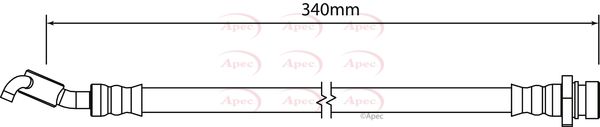 Apec HOS4261 Brake Hose - 1