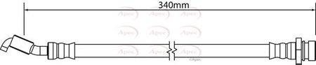 Apec HOS4262 Brake Hose - 1