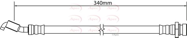 Apec HOS4262 Brake Hose - 1