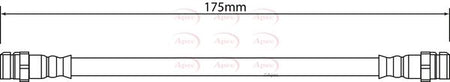 Apec HOS4284 Brake Hose - 1