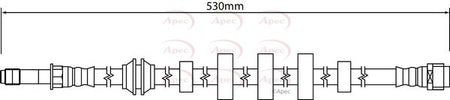 Apec HOS4292 Brake Hose - 1