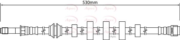 Apec HOS4292 Brake Hose - 1