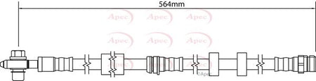 Apec HOS4293 Brake Hose - 1