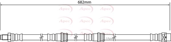 Apec HOS4302 Brake Hose - 1