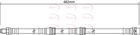 Apec HOS4302 Brake Hose - 1