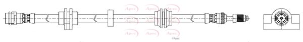 Apec HOS4304 Brake Hose - 1