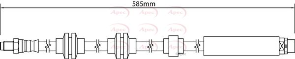 Apec HOS4305 Brake Hose - 1