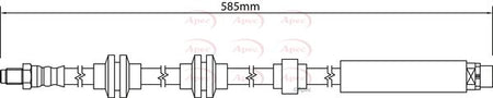 Apec HOS4305 Brake Hose - 1