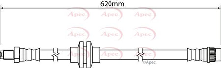Apec HOS4313 Brake Hose - 1