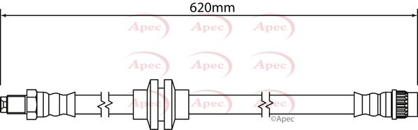 Apec HOS4313 Brake Hose - 1