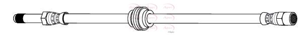 Apec HOS4340 Brake Hose - 1