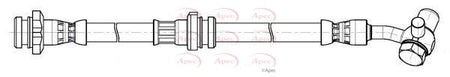 Apec HOS4437 Brake Hose - 1