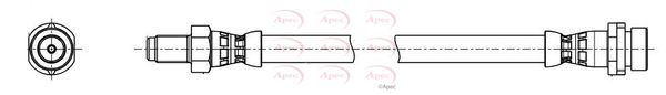Apec HOS4441 Brake Hose - 1