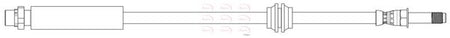 Apec HOS4442 Brake Hose - 1
