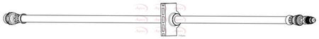 Apec HOS4443 Brake Hose - 1