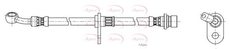 Apec HOS4444 Brake Hose - 1