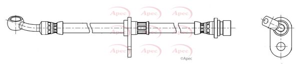 Apec HOS4444 Brake Hose - 1