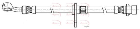 Apec HOS4445 Brake Hose - 1