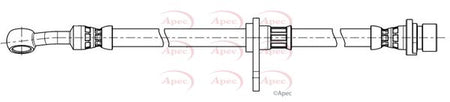 Apec HOS4447 Brake Hose - 1