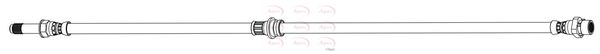 Apec HOS4448 Brake Hose - 1