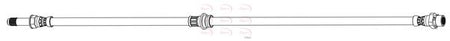 Apec HOS4448 Brake Hose - 1