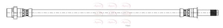 Apec HOS4449 Brake Hose - 1
