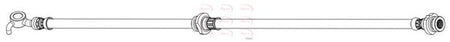 Apec HOS4453 Brake Hose - 1