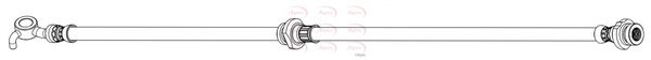 Apec HOS4453 Brake Hose - 1